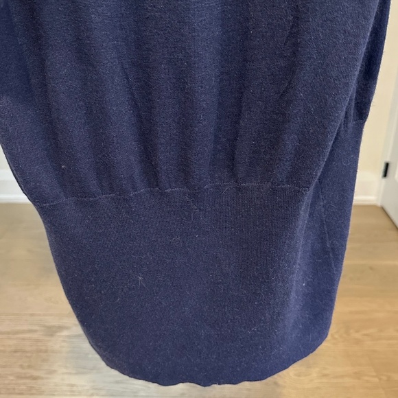 Thakoon Navy Sweater Dress with "Sleeve Tie" Detail at Waist - Size XL - Picture 10 of 14